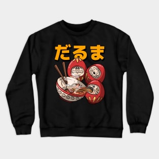 Kawaii Ramen Daruma Dolls Crewneck Sweatshirt